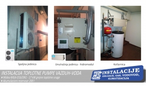 Toplotna pumpa VAZDUH-VODA 16 kW